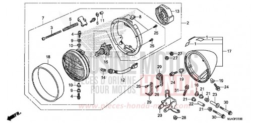 HEADLIGHT (VT750C/CA/CS) VT750CSD de 2013
